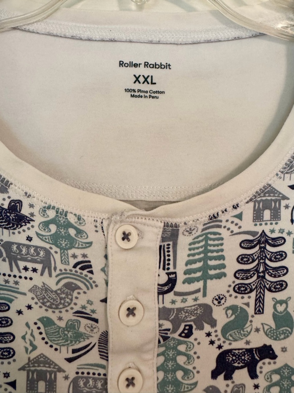 Roller Rabbit Nordic Folk Pima Cotton Pajamas XXL - Picture 6 of 14
